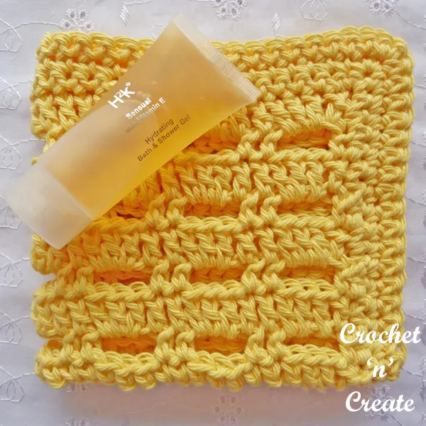 Crochet lemon facecloth uk pattern