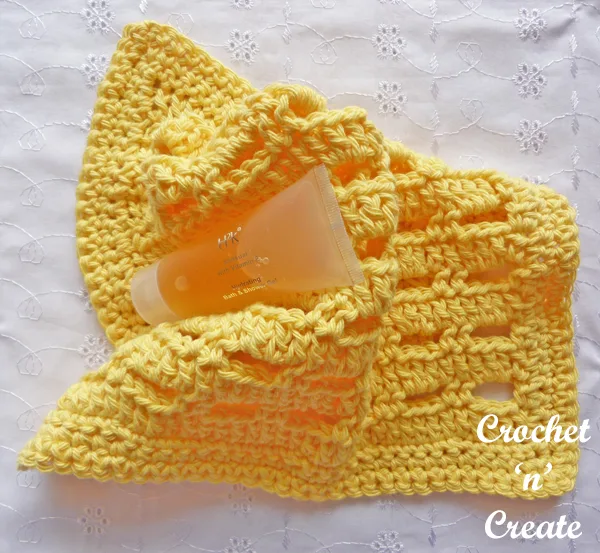 Crochet lemon facecloth uk free crochet pattern