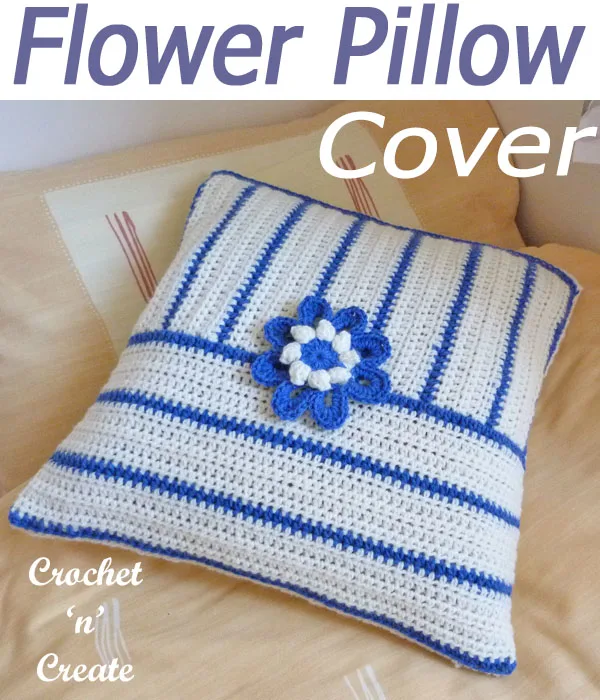 flower pillow cover