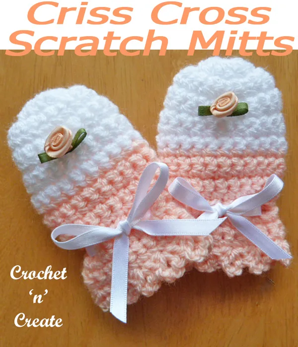 Crisscross scratch mitts