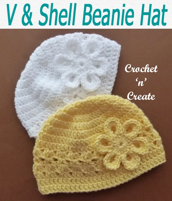 V-shell beanie hat