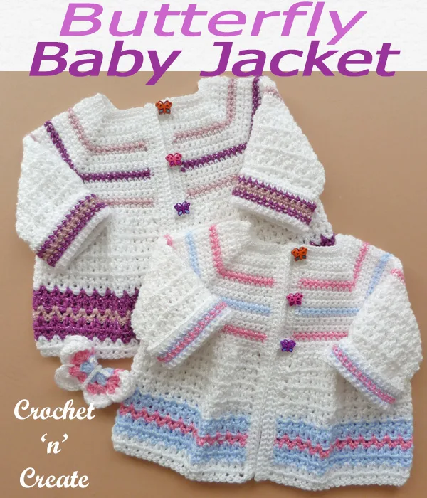 Butterfly baby jacket