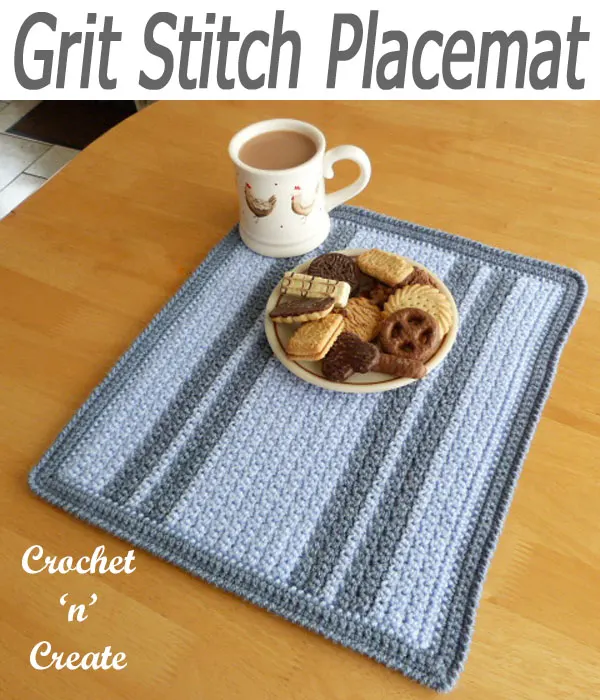 grit stitch placemat