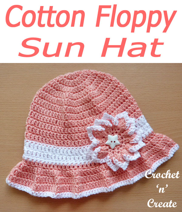 cotton floppy sun hat