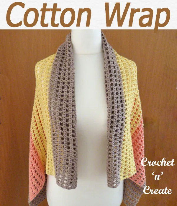 cotton wrap free crochet pattern