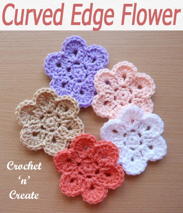 58-curved edge flower