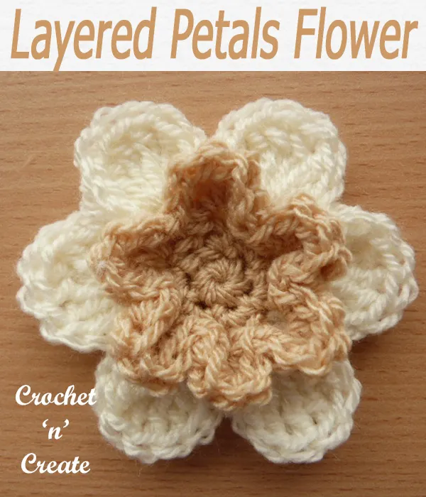 75-Layered Petals Flower Motif