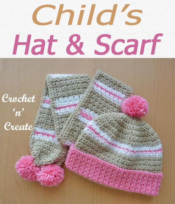 Childs hat-scarf