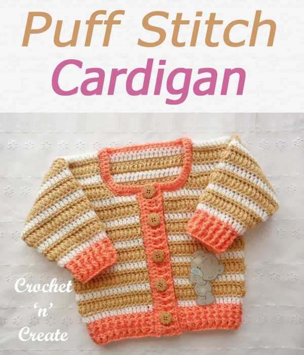 Puff stitch cardigan