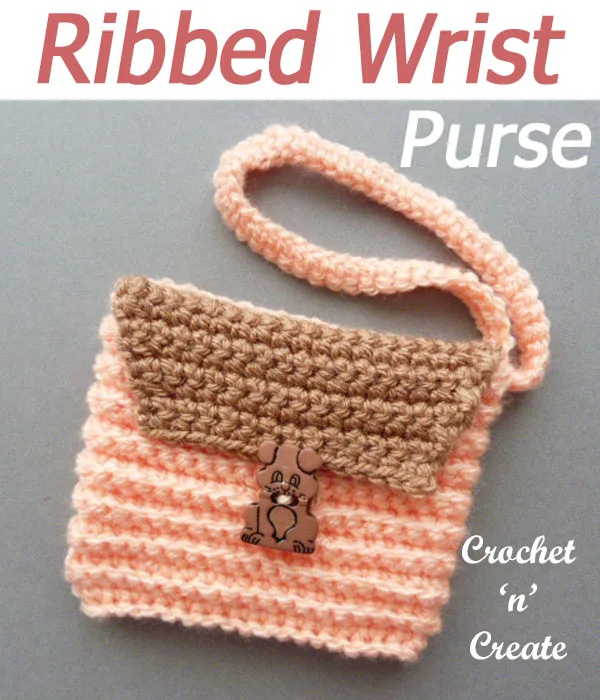 ribbed wrist purse