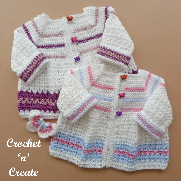 butterfly baby crochet jacket