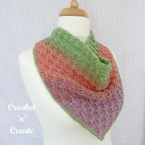 c2c crochet cowl