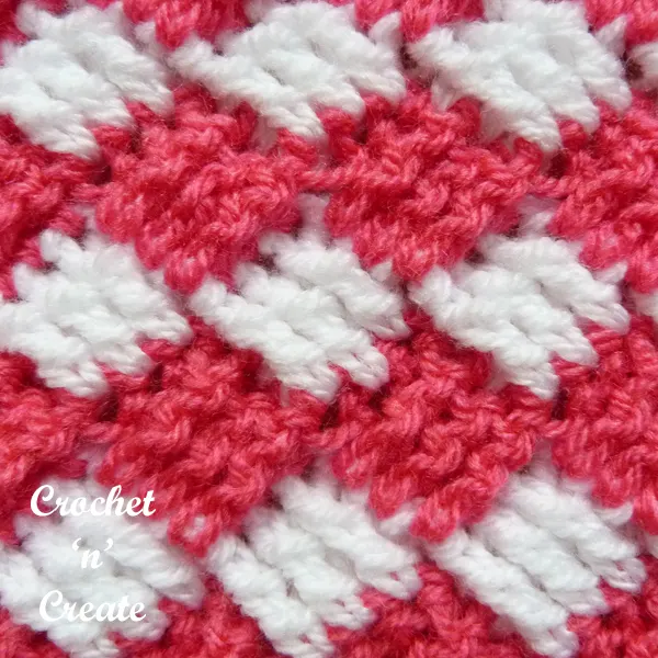 diagonal box crochet stitch