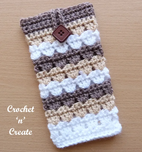 Crochet eyeglasses pouch