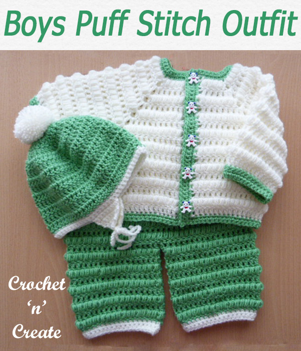 Boys puff stitch outfit