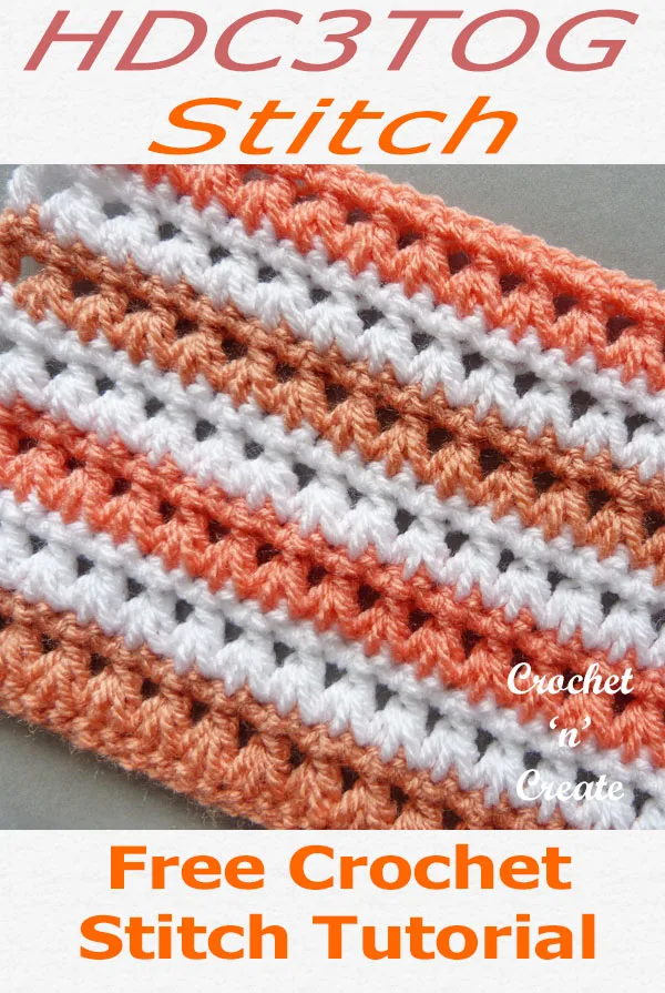 hdc3tog crochet stitch tutorial