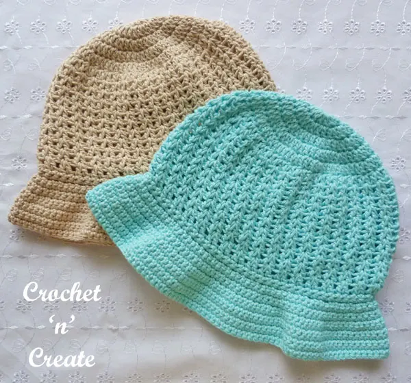 crochet brimmed hat15