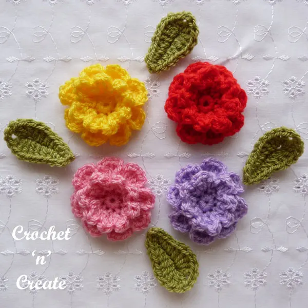 carnation flower applique9