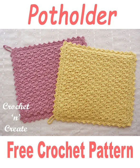 Double thick cotton potholder