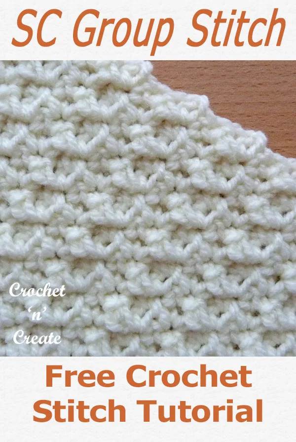 single crochet group stitch