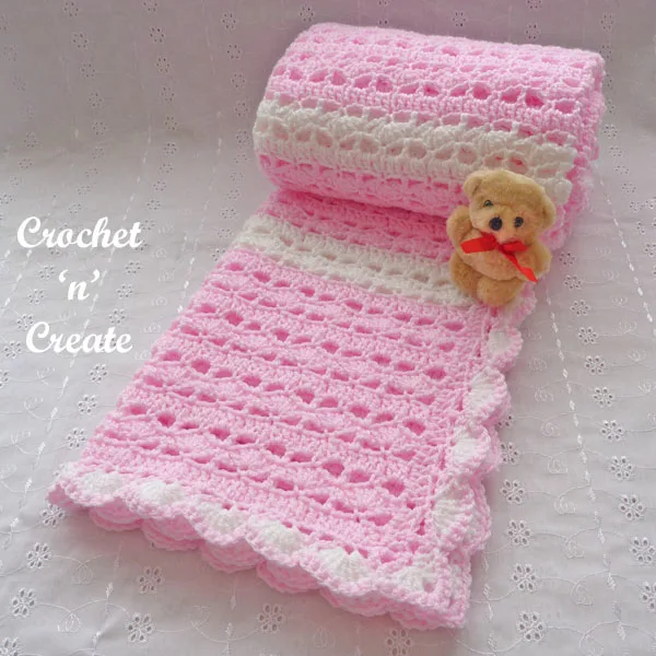 crochet sweetheart baby blanket