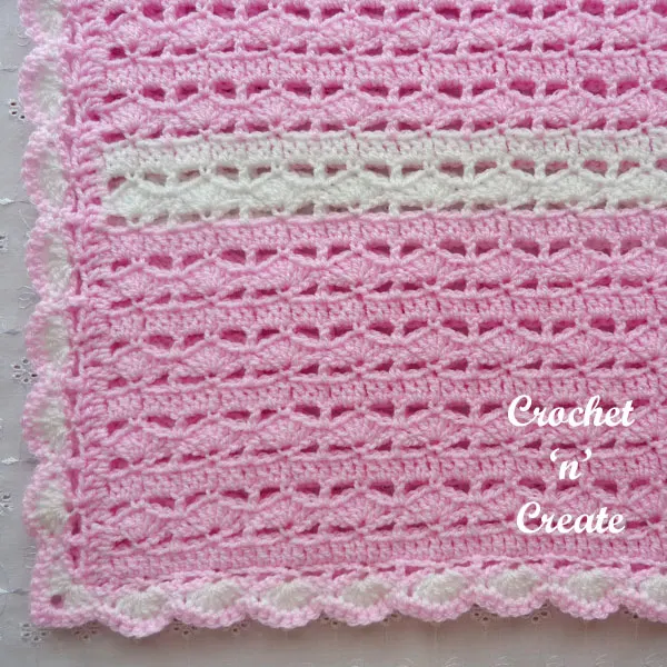 crochet sweetheart baby blanket1