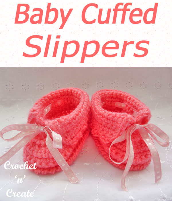 baby cuffed slippers