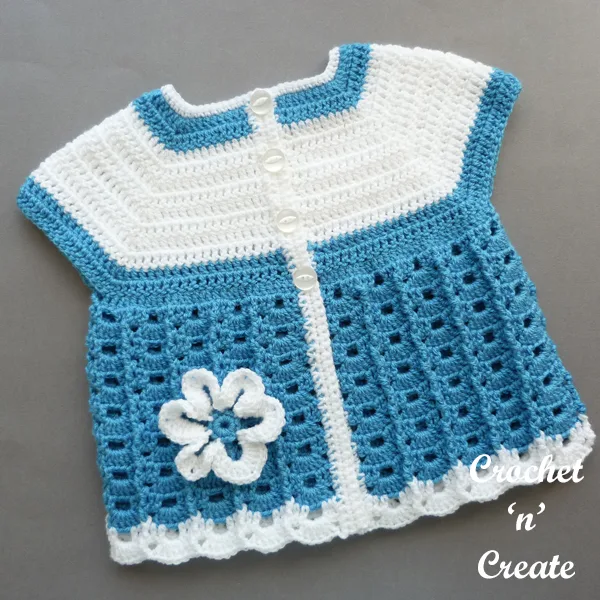 crochet baby summer coat5