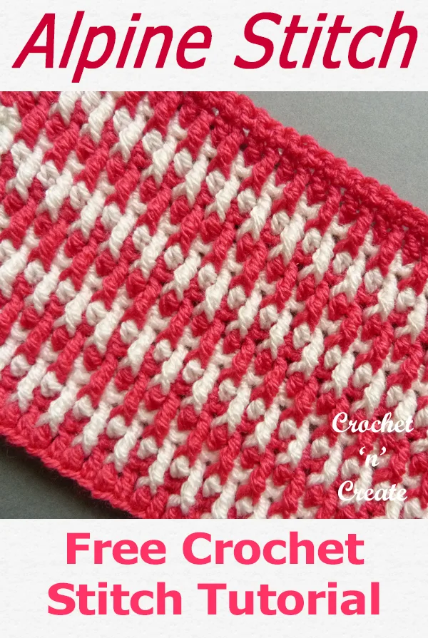 alpine crochet stitch tutorial