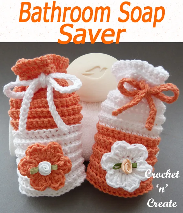 crochet bathroom soap saver