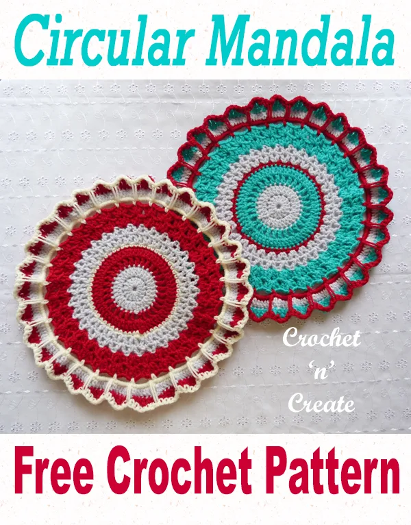 crochet circular mandala