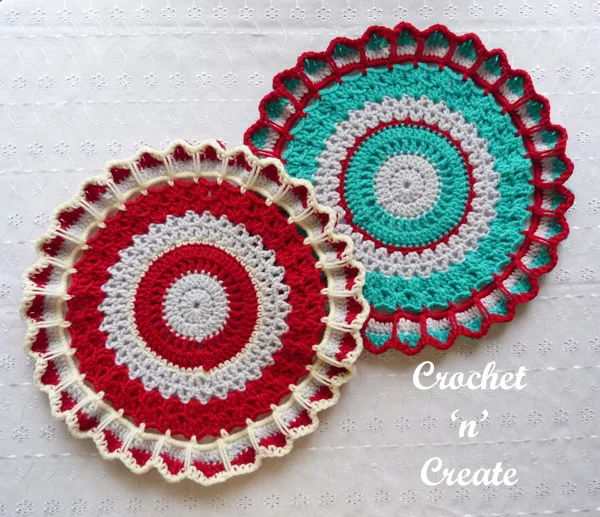 crochet circular mandala