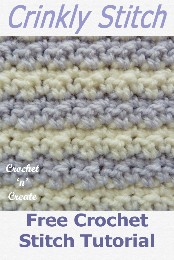 crochet crinkly stitch tutorial