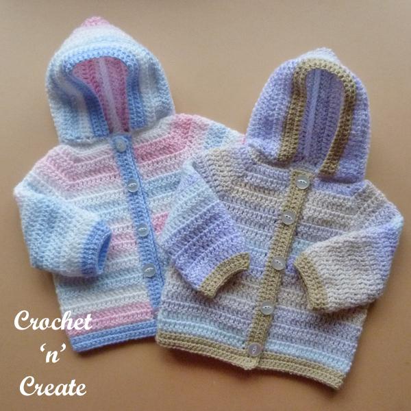 easy crochet baby cardigan