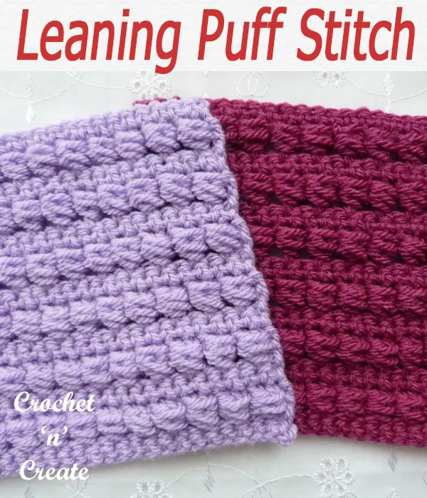 leaning puff stitch