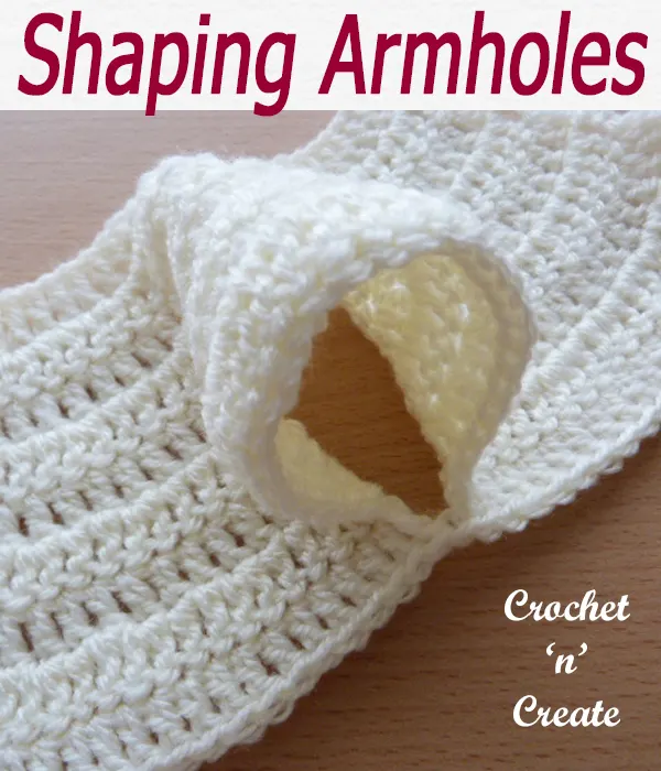 shaping armholes