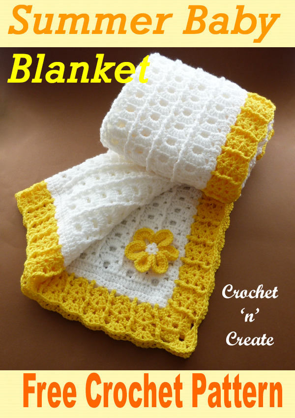 crochet summer baby blanket