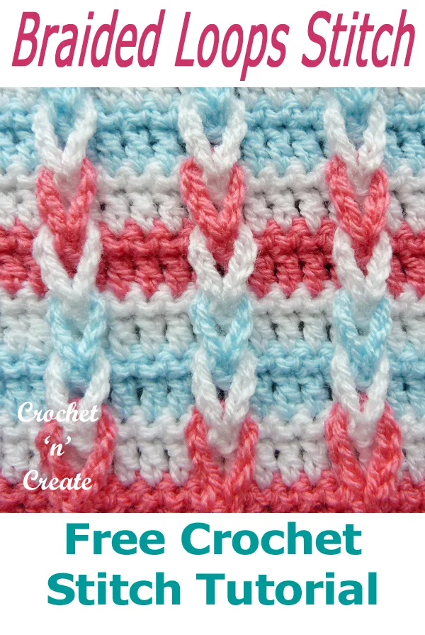 braided loops crochet stitch