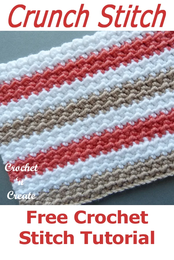 crochet crunch stitch tutorial