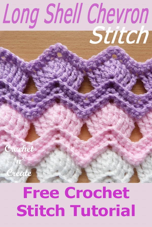 long shell chevron stitch