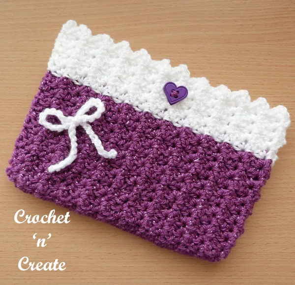 crochet clutch purse