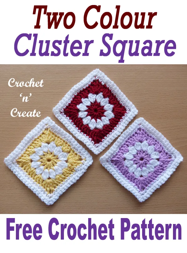 two colour cluster square