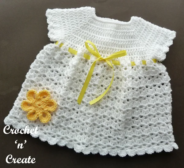 crochet baby dress