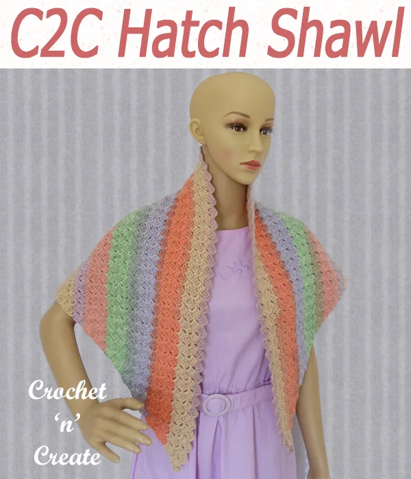 C2C Hatch Shawl