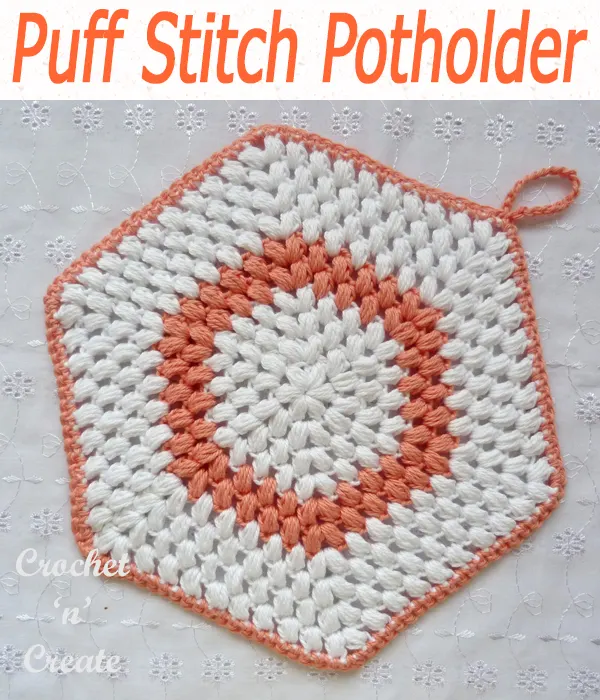 puff stitch potholder