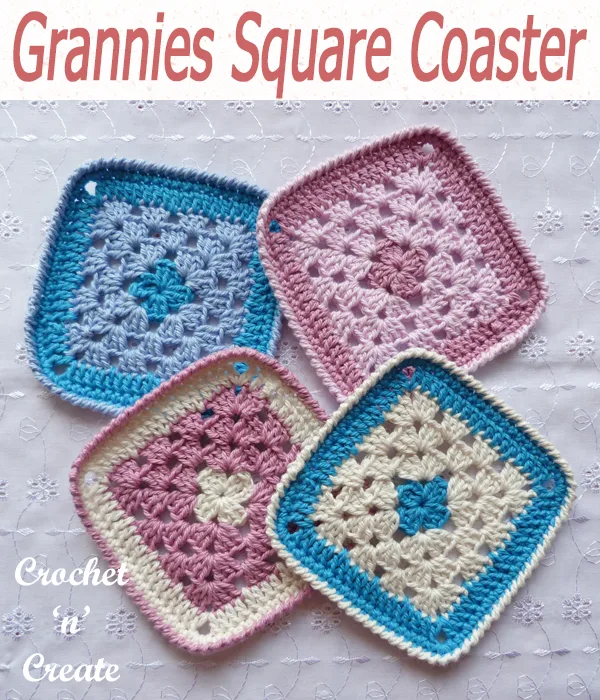 grannies square coaster