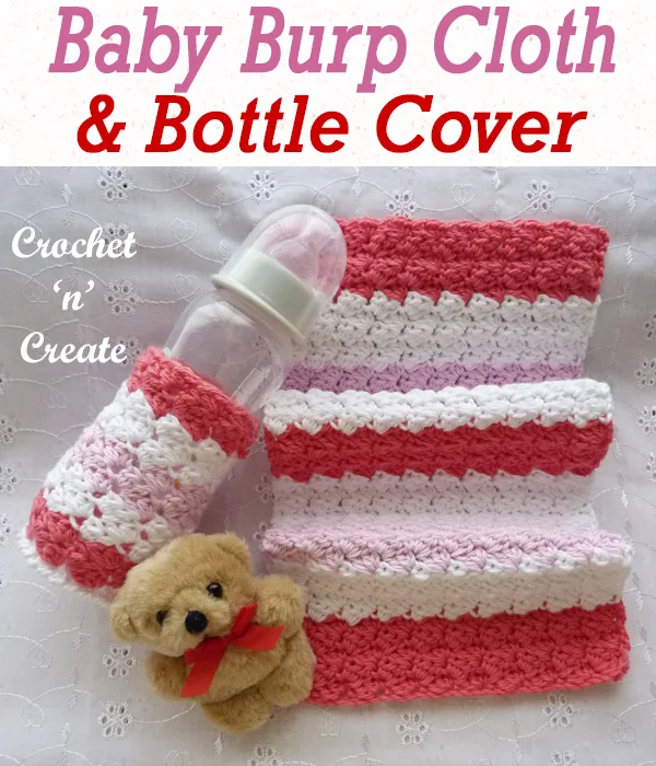 baby burp cloth & bottle cover