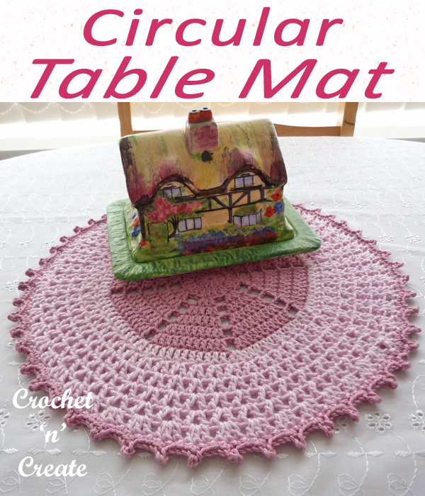 circular table mat