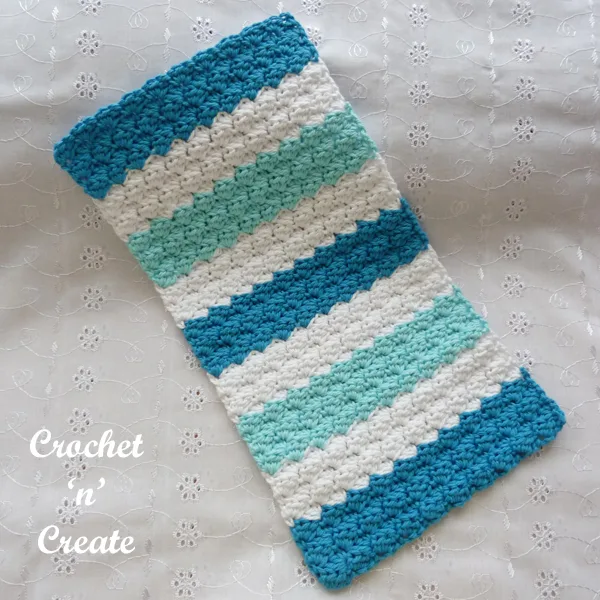 blue baby burp cloth