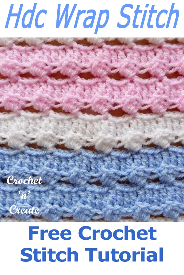 half double crochet wrap stitch